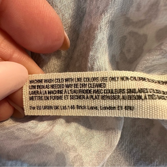 Free People Intimately Siren Bodysuit Silver Gray White Animal Leopard Print - Picture 8 of 9